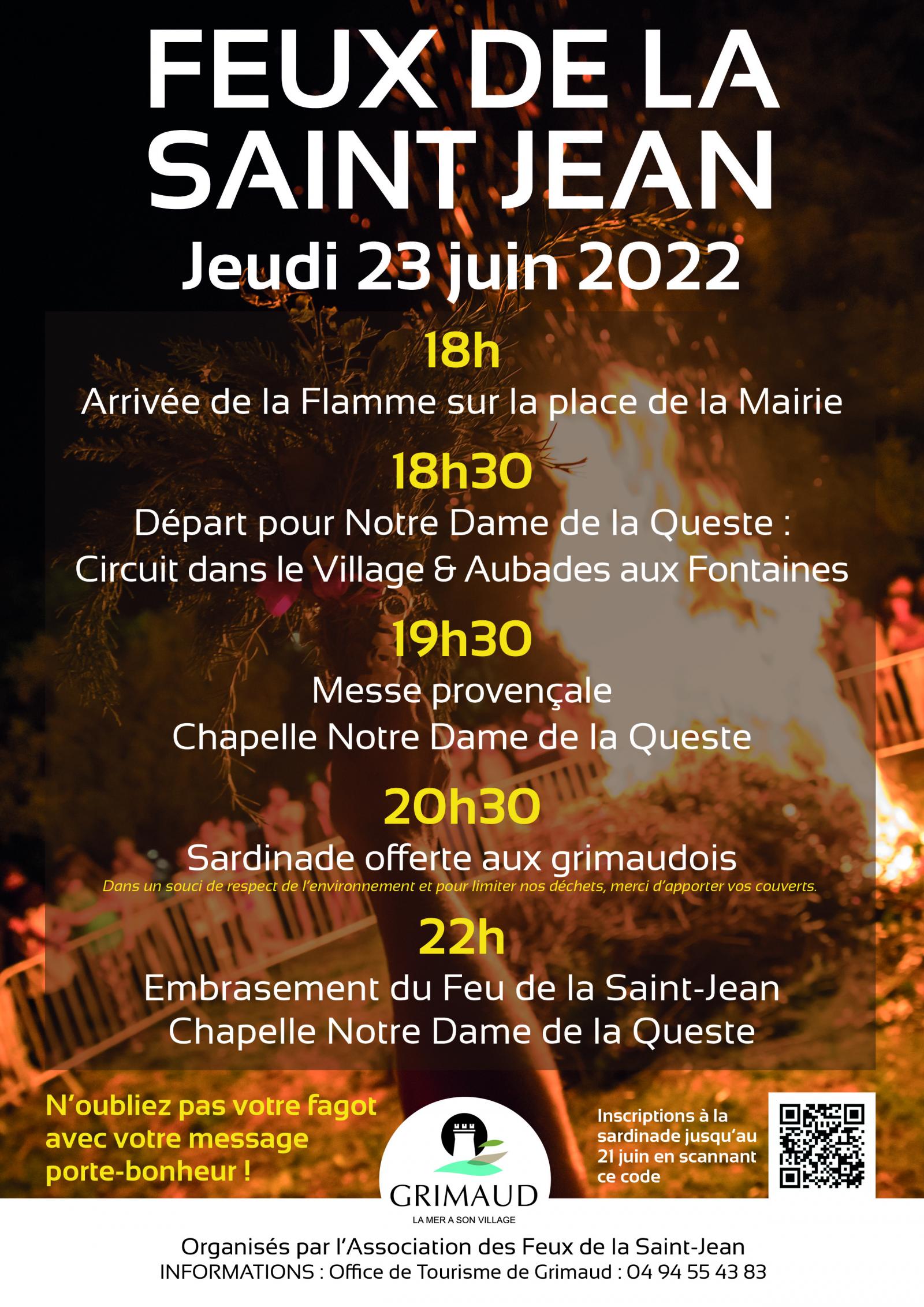 Jeudi 23 juin 2022 : Feux de la Saint-Jean 