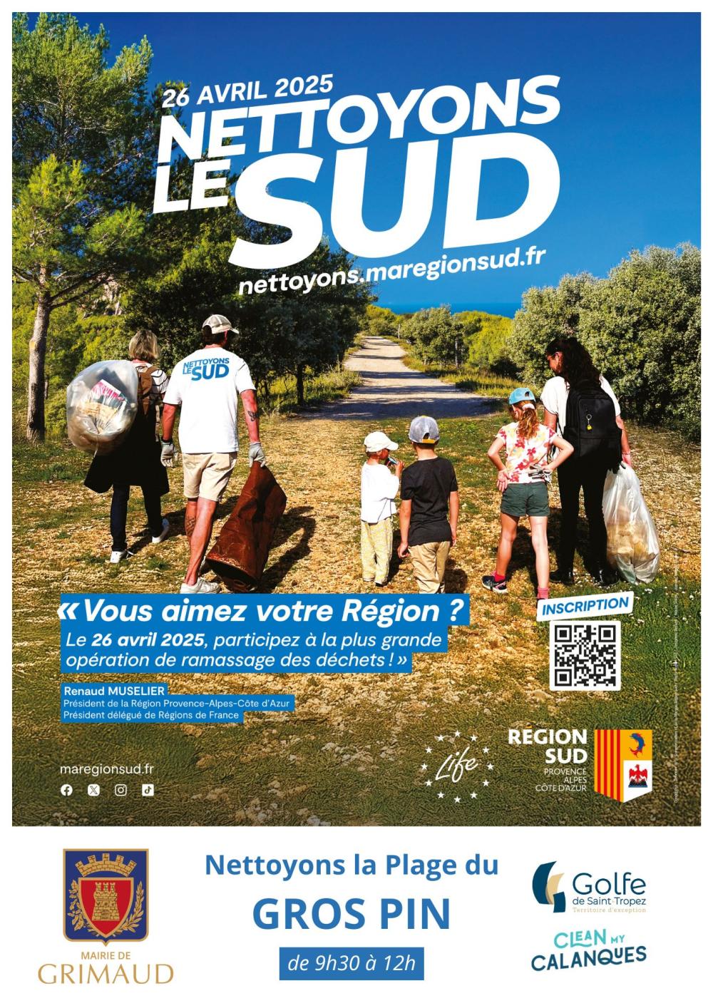 samedi 26 avril : Nettoyons le Sud à Grimaud : plage du Gros Pin