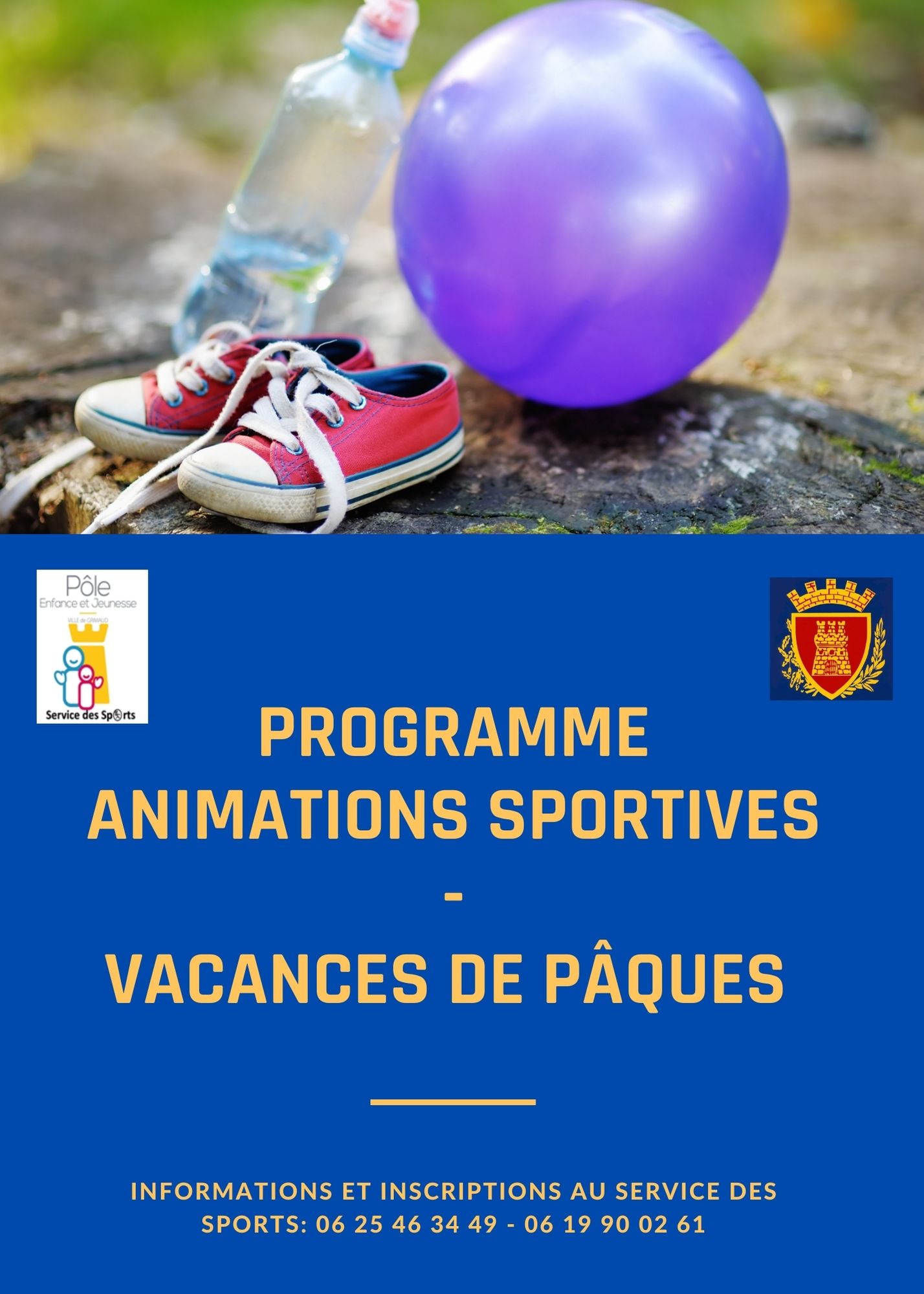 Programme animations sportives : vacances de pâques 2022