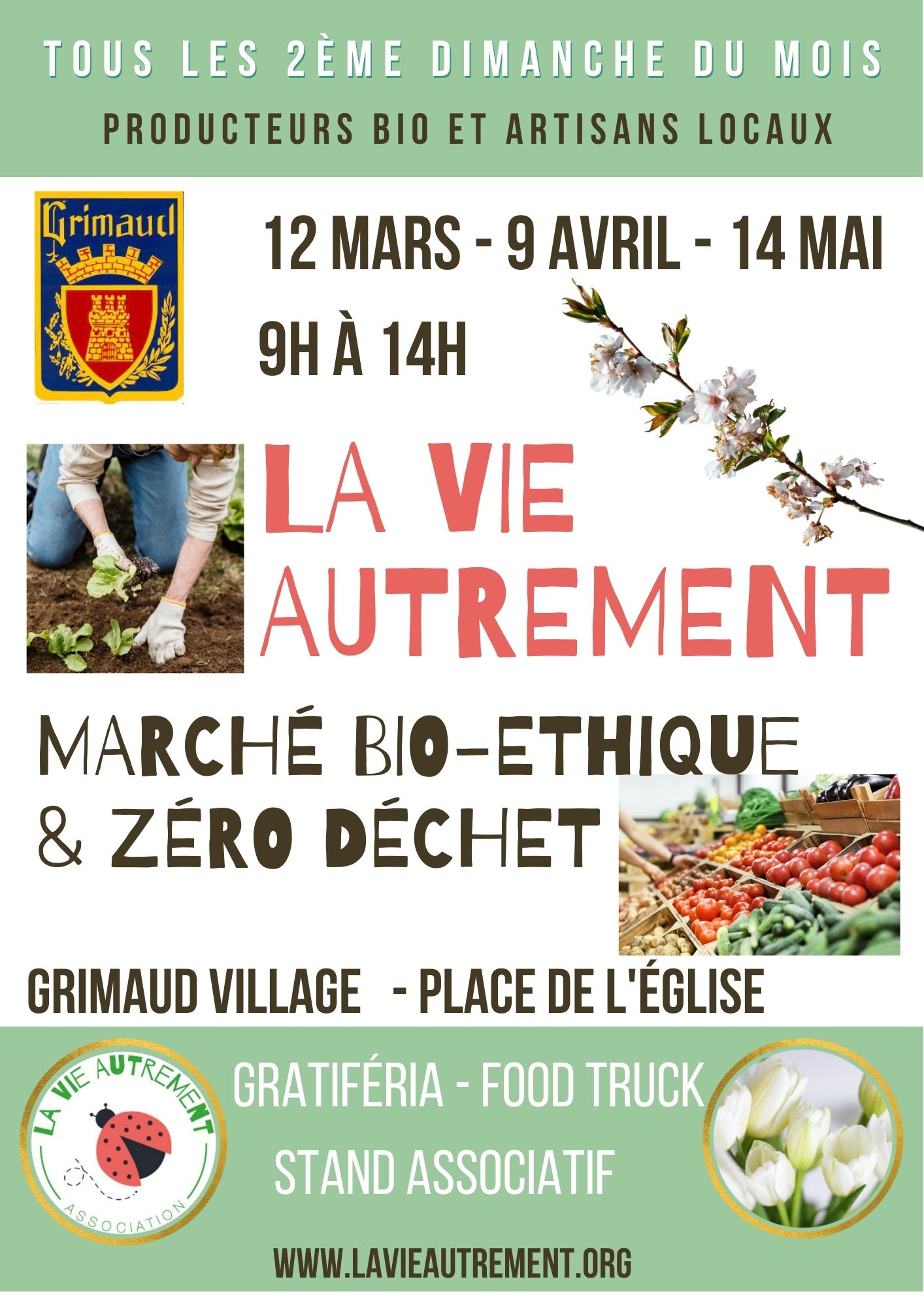 Dimanche 14 mai 2023 - marché bio place de l'église