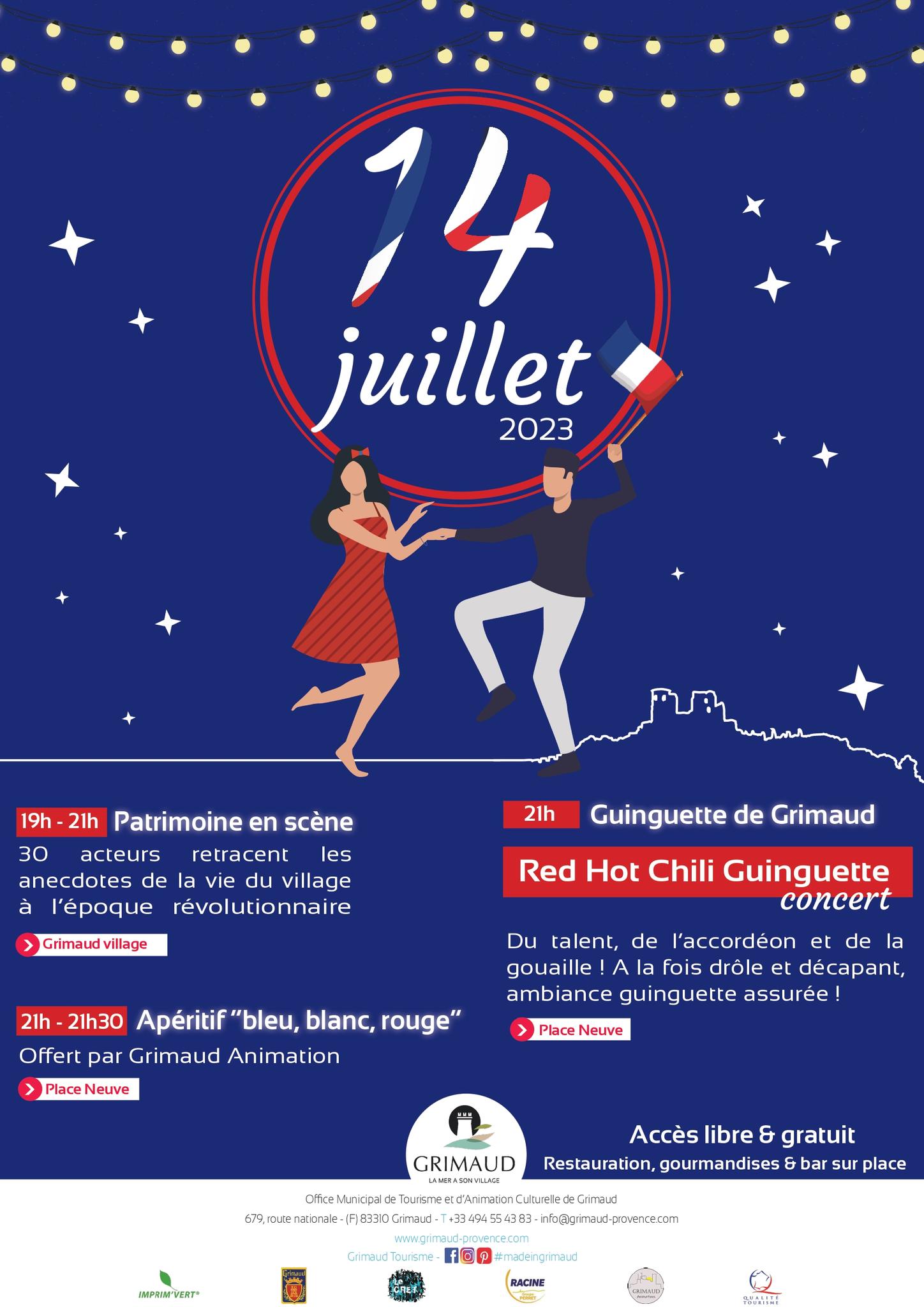 Vendredi 14 juillet 2023 - Festivité de la fête nationale 