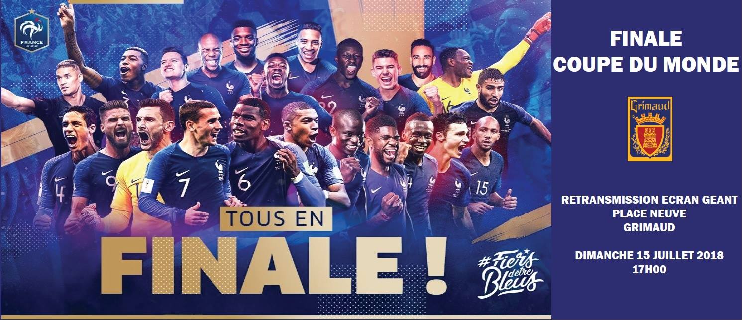 Invitation : Finale de la coupe du monde, diffusion écrant géant Place Neuve 