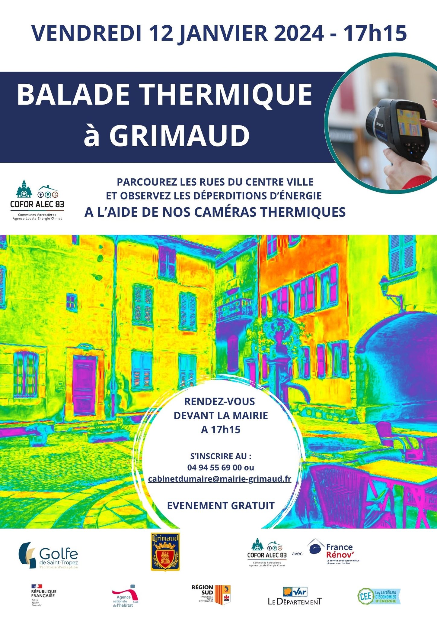 Vendredi 12 janvier 2024 - Balade thermique dans le village 