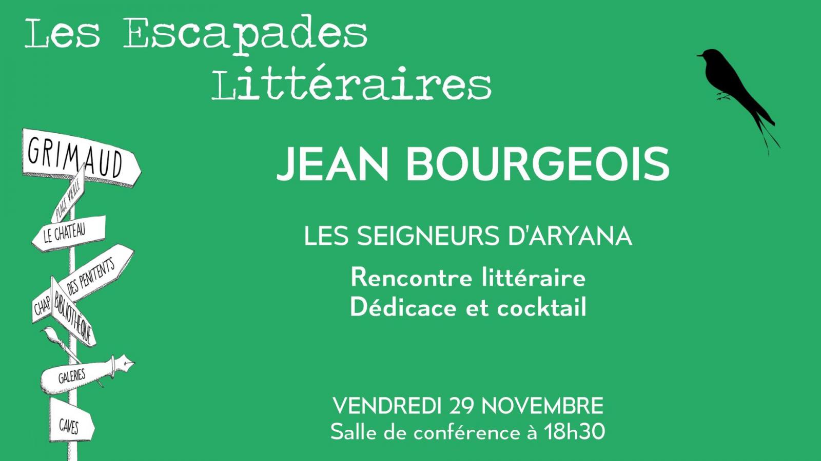 Vendredi 29 novembre : Escapade littéraire - Jean BOURGEOIS 