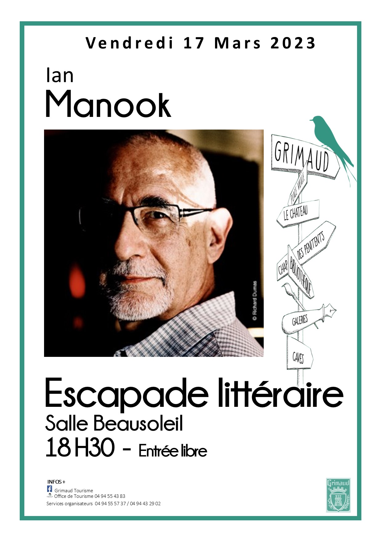 Friday March 17, 2023: Literary getaway with Ian MANOOK