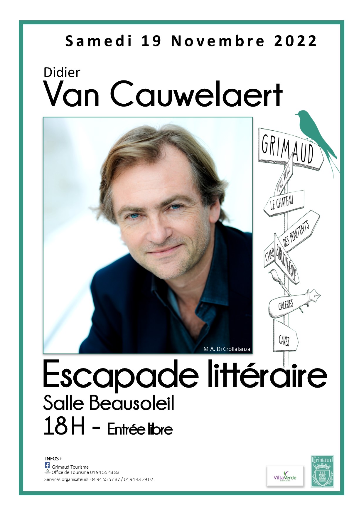Saturday November 19, 2022: Literary getaway with Didier Van CAUWELAERT