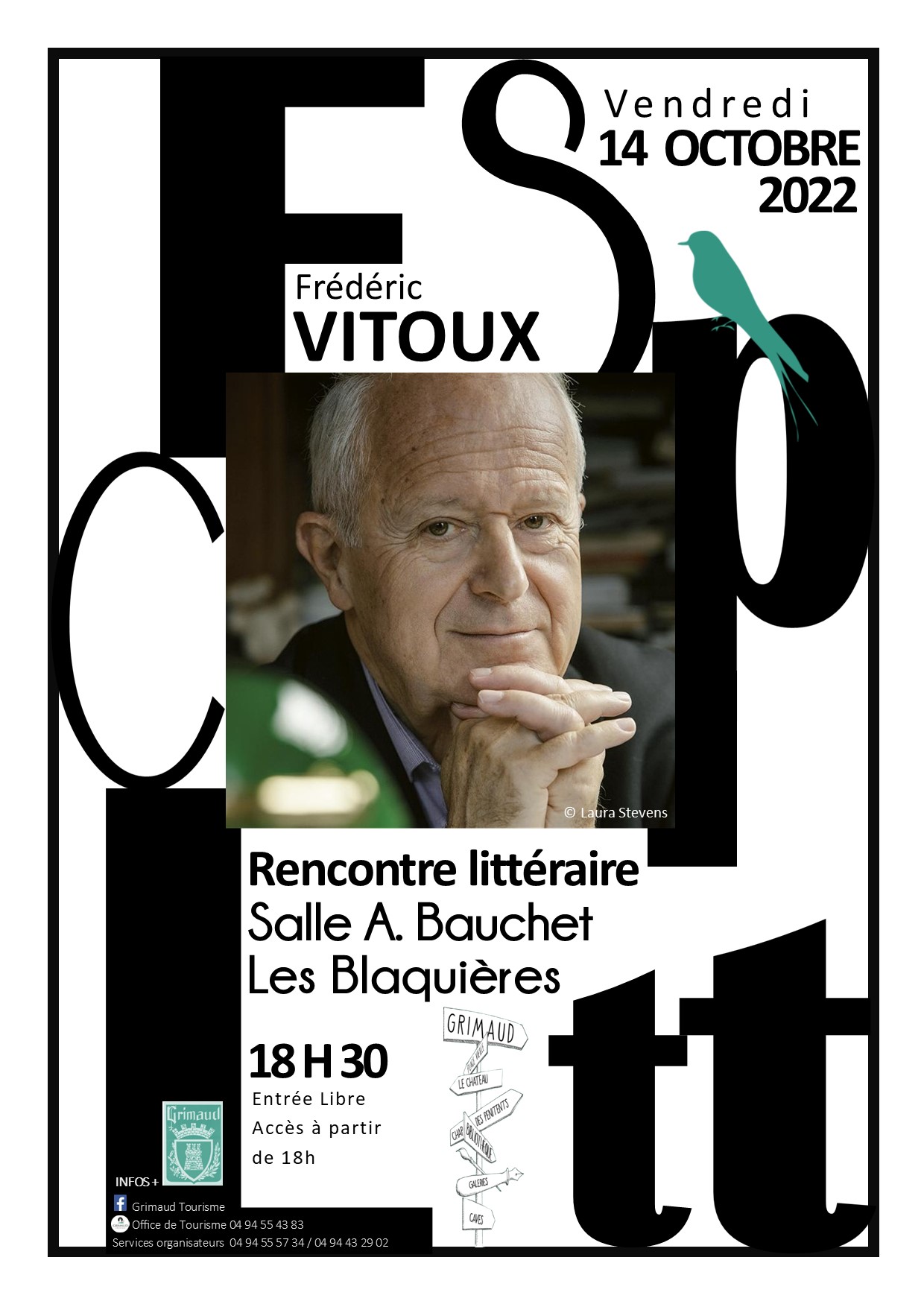 Vendredi 14 octobre 2022 : Escapade littéraire avec Frédéric VITOUX