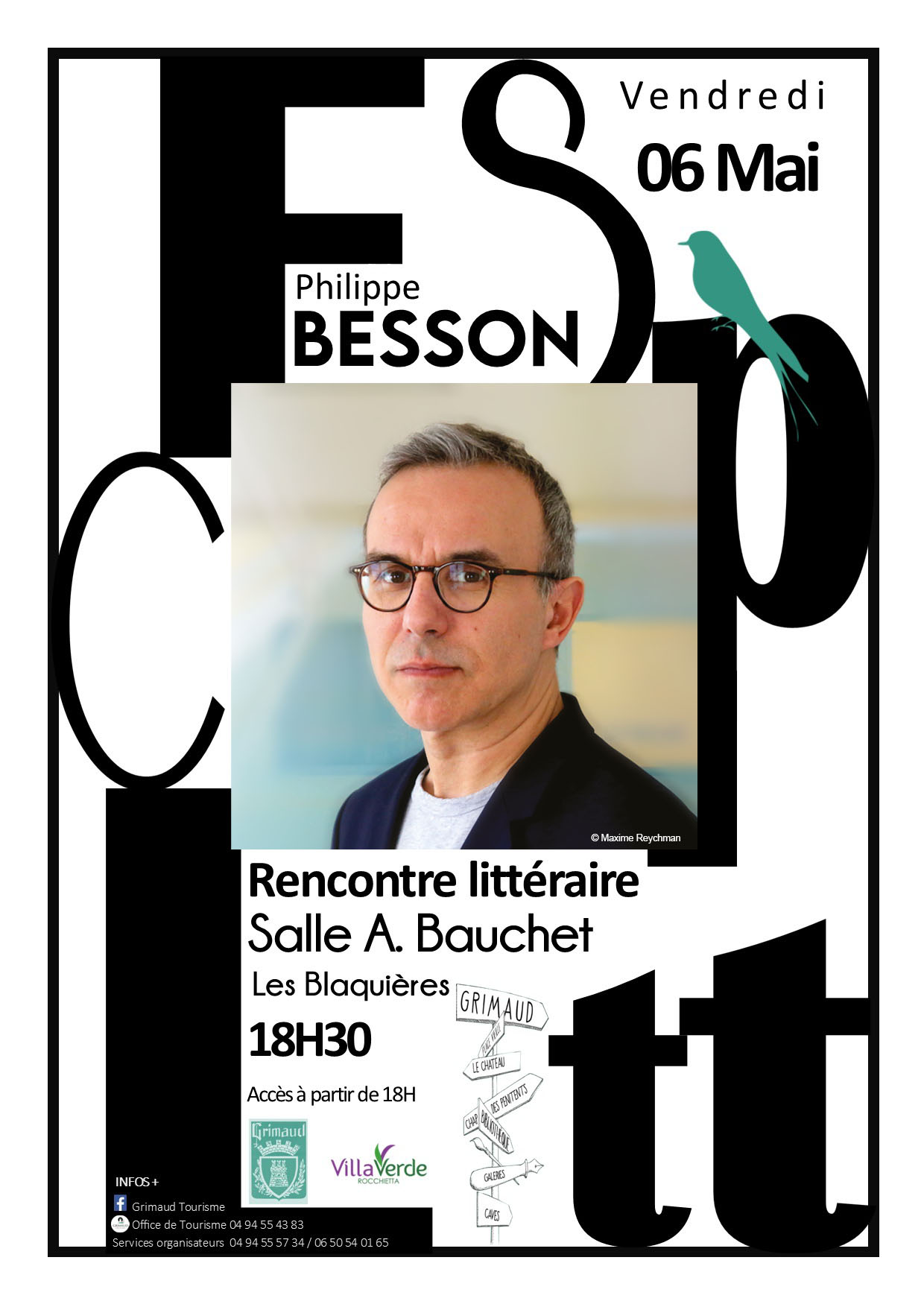 Vendredi 06 mai 2022 - Escapade littéraire avec Philippe BESSON