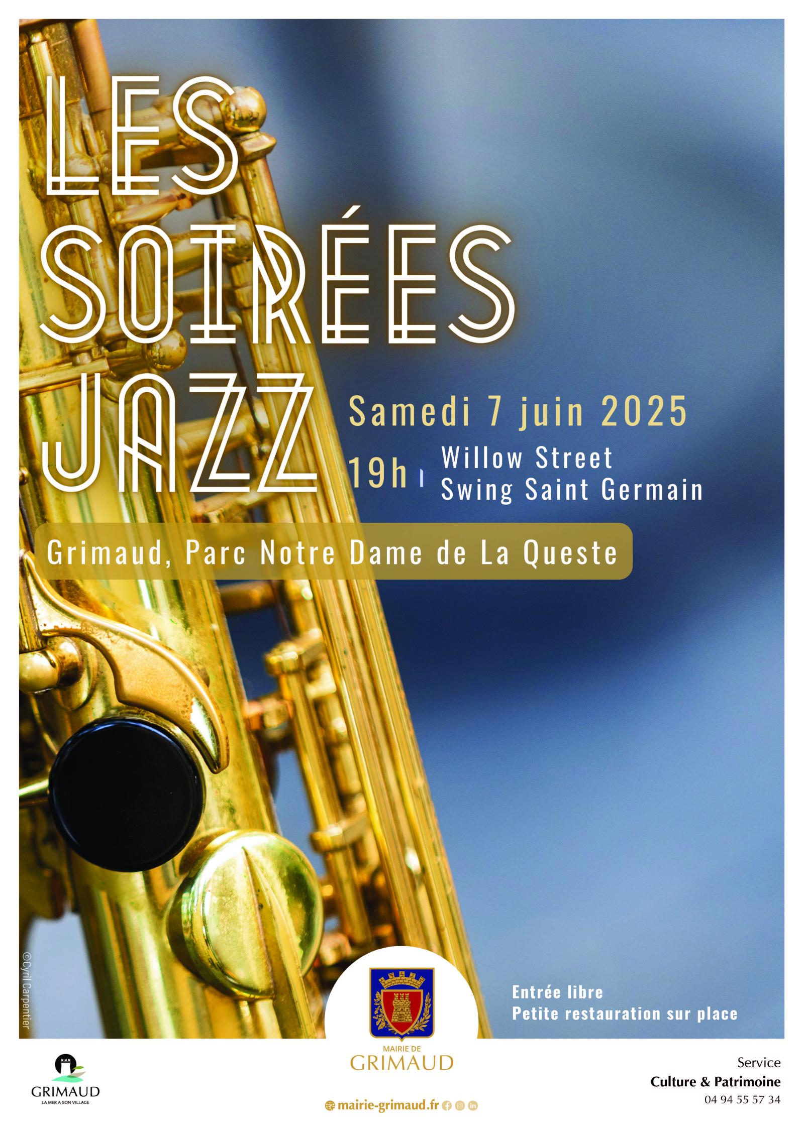 Samedi 7 juin - Soirée Jazz avec Willow Street et Swing Saint Germain