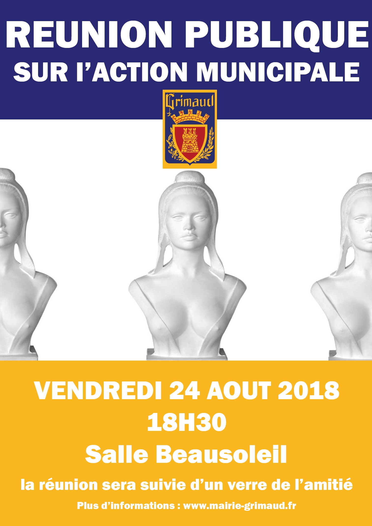 Invitation : réunion publique d'information sur l'action municipale 