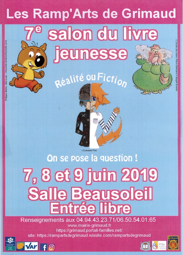Du 7 au 9 juin 2019 : 7e Salon du livre jeunesse