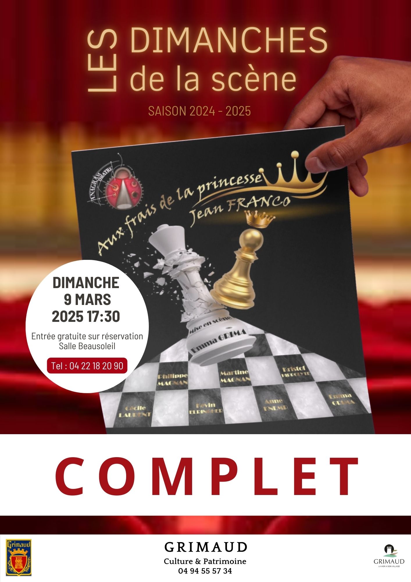 Sunday, March 9, 2025 : SOLD OUT Les Dimanches de la scène
