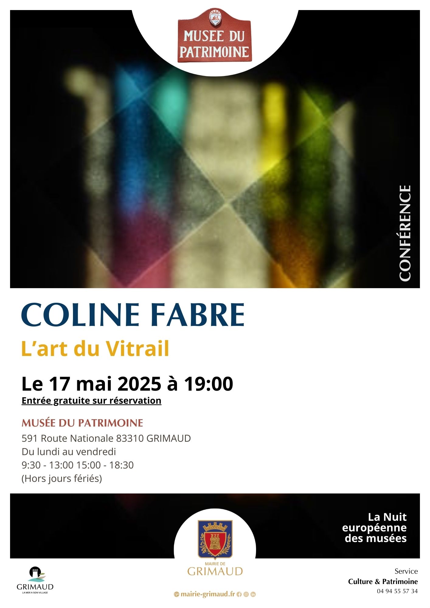 European Night of Museums May 17: Lecture – The Art of Stained Glass by Coline Fabre