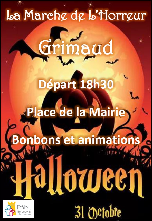 Jeudi 31 octobre 2019 : fête d'Halloween