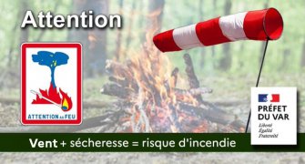 Vendredi 10 mars 2023 : Alerte orange vent & risque incendie