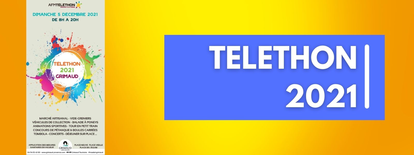 Dimanche 5 décembre 2021 : Téléthon 2021