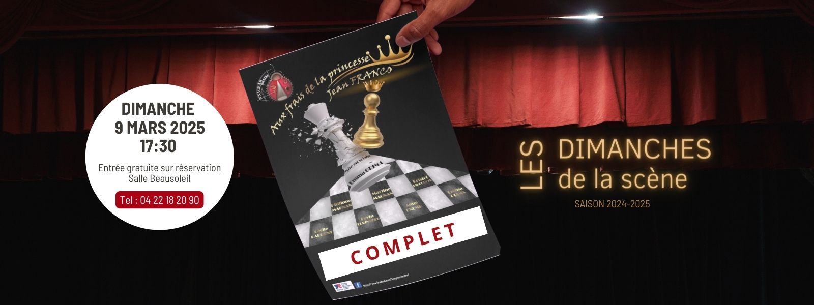 Sunday, March 9, 2025 : SOLD OUT Les Dimanches de la scène