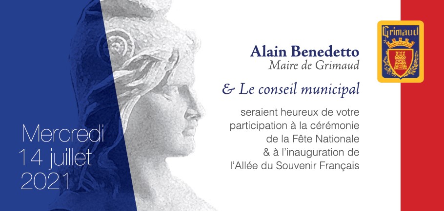 July 14 ceremony & inauguration of the Allée du Souvenir Français