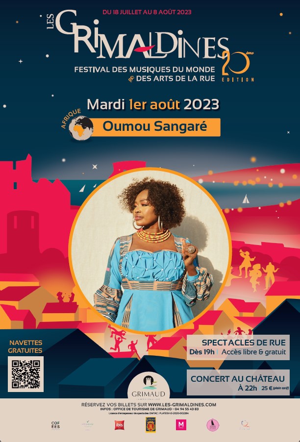 Tuesday August 1, 2023 - Les Grimaldines with Oumou SANGARE