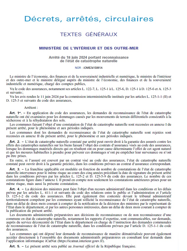 Drought 2023 - State of disaster recognized in the municipality