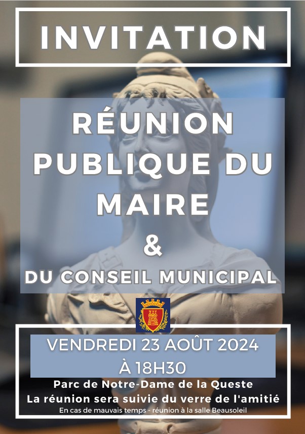 Friday, August 23, 2024 - Public meeting on municipal action
