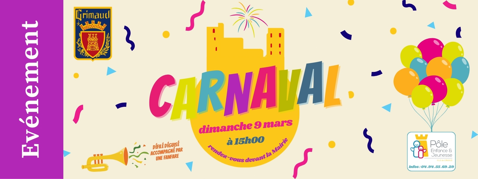 Dimanche 9 mars 2025 - Carnaval de Grimaud