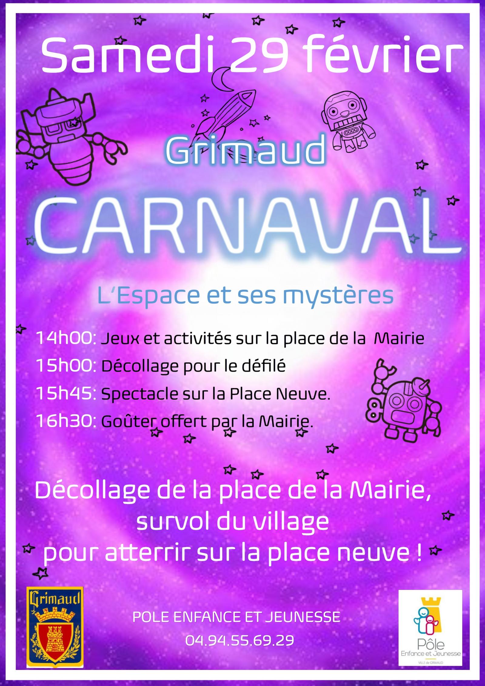 Samedi 29 février 2020 : Carnaval des enfants