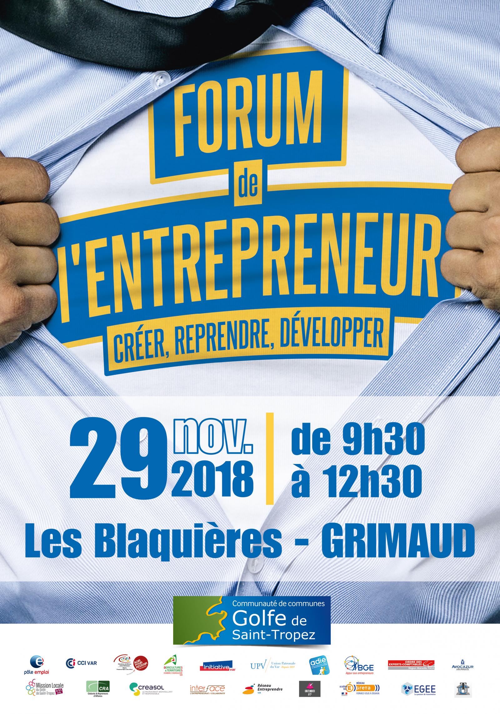 FORUM de l'ENTREPRENEUR - 29 novembre 2018