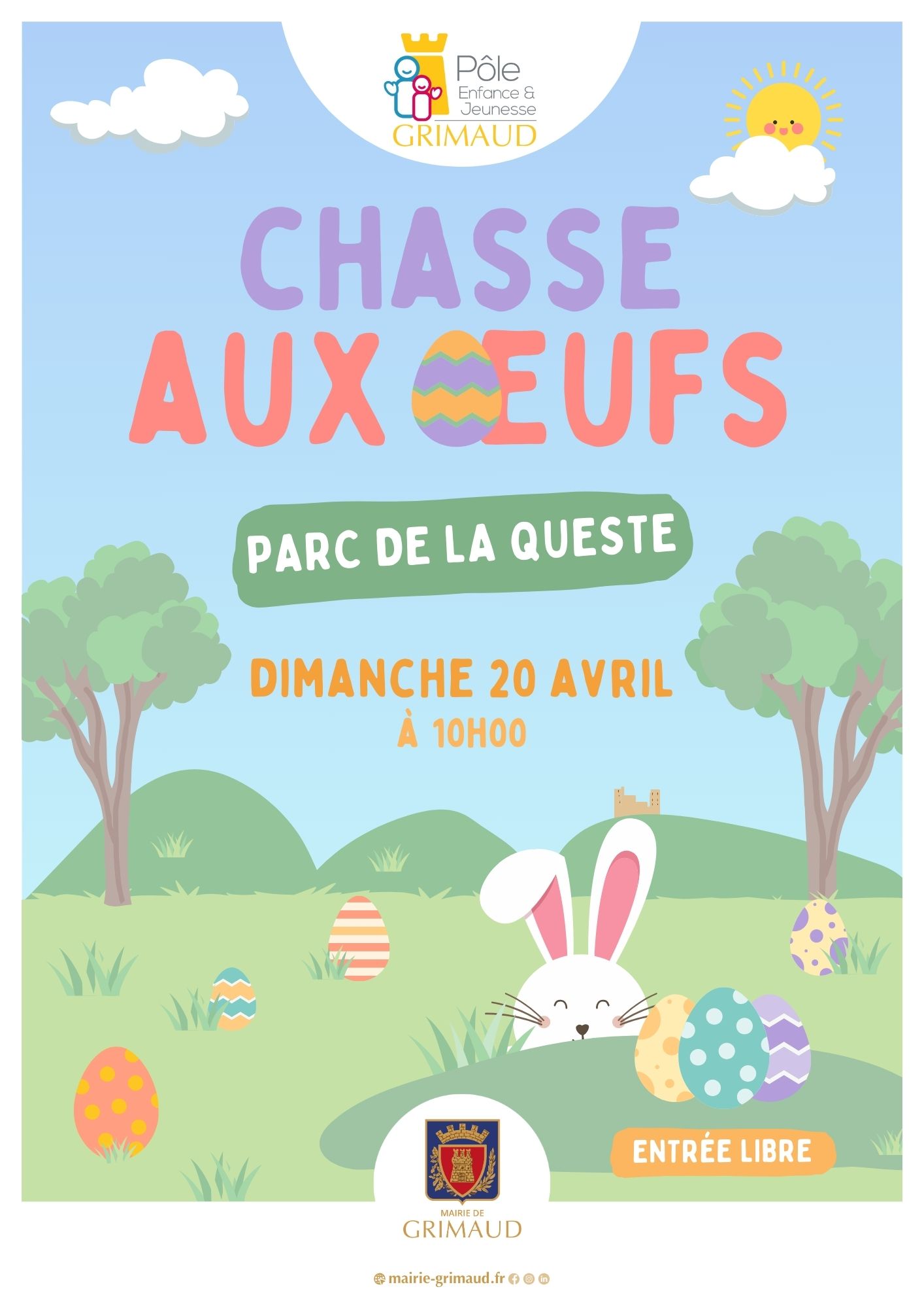 dimanche 20 avril : chasse aux œufs à la Queste