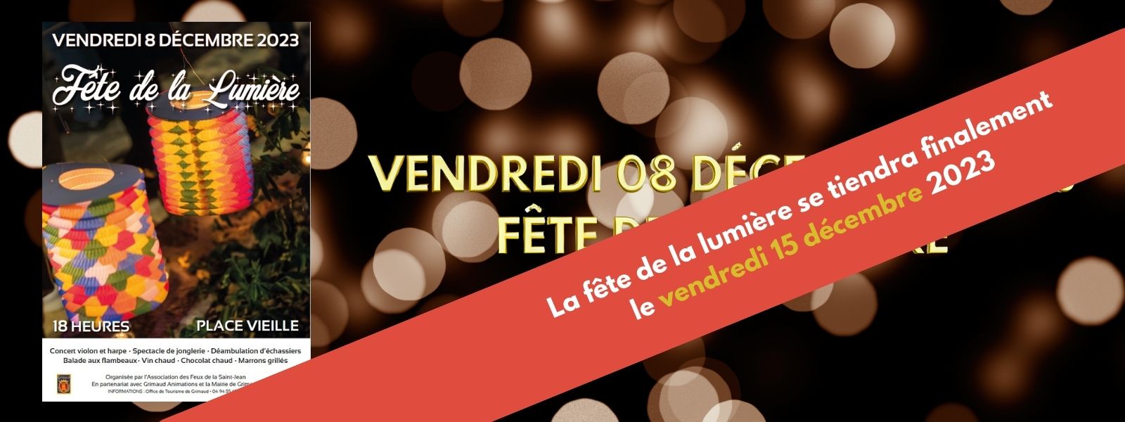 Vendredi 15 décembre 2023 - Fête de la lumière 