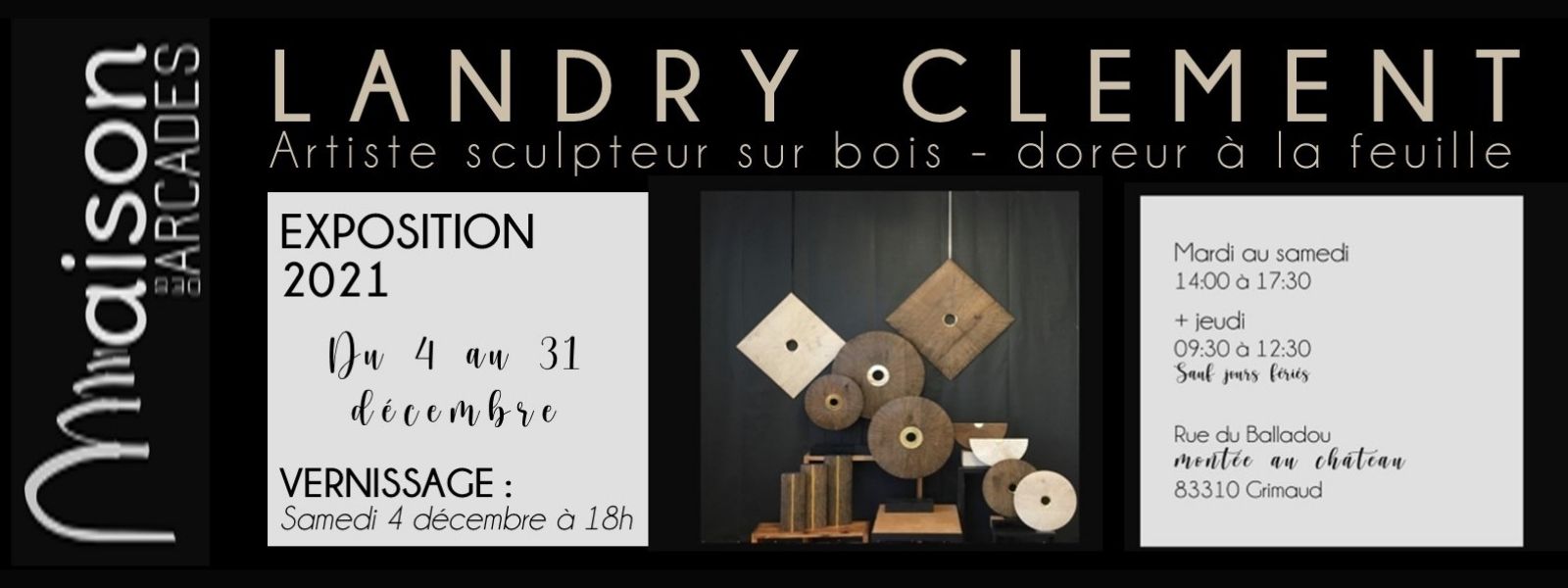 Saturday 04 December 2021: Landry CLEMENT exhibition opening