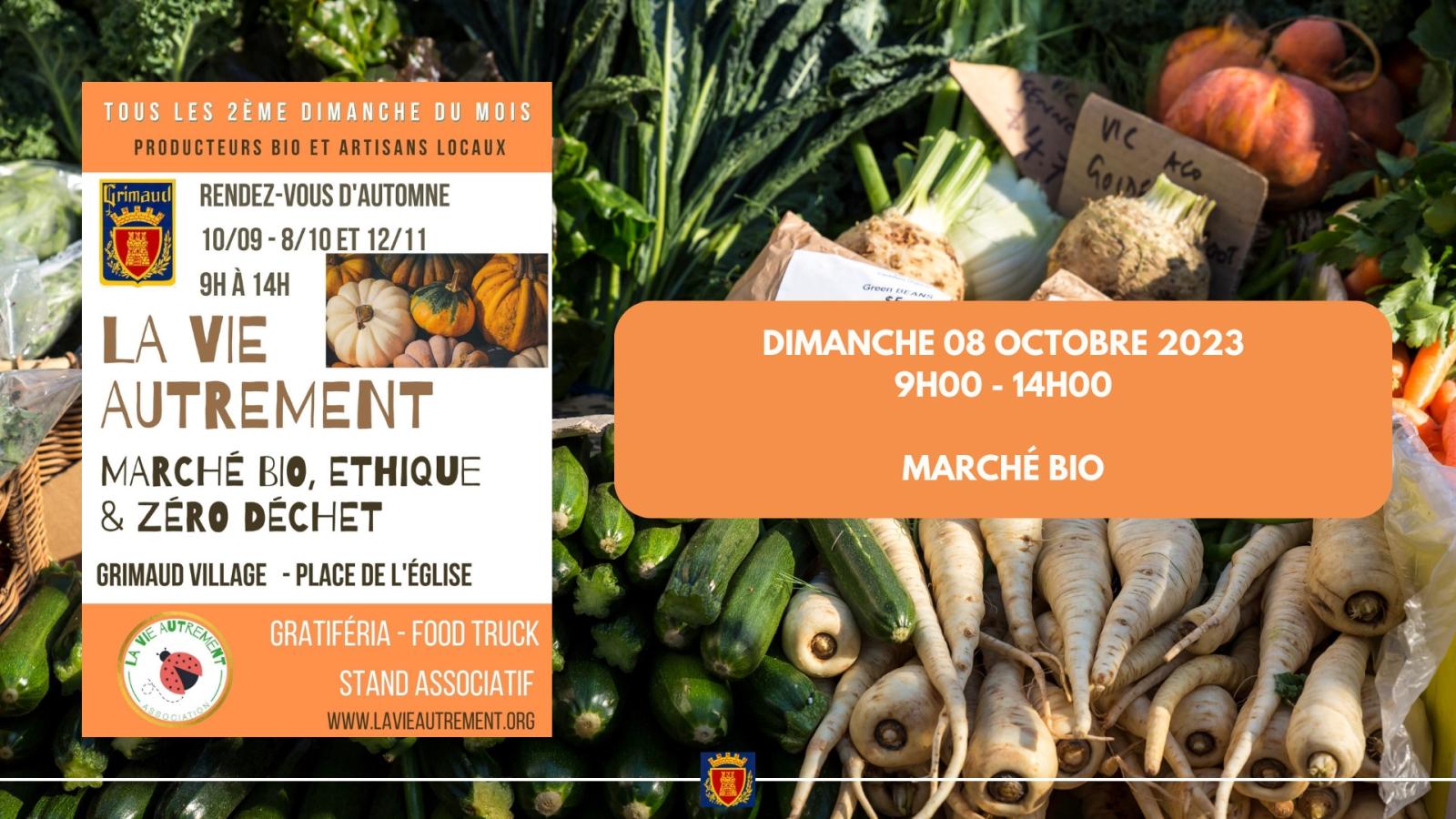 Sunday October 8, 2023 - Place Vieille organic market