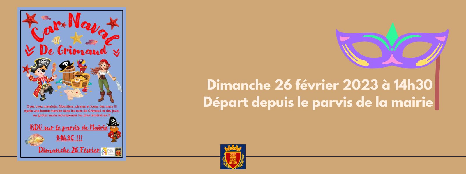 Dimanche 26 février 2023 : Carnaval de Grimaud 