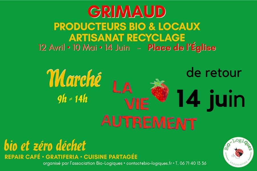 Dimanche 14 juin 2020 : Retour du marché bio 