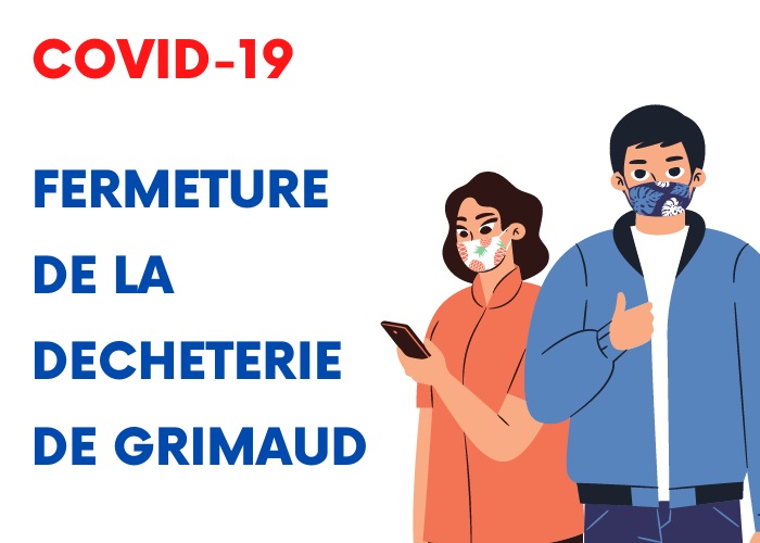 COVID 19 prevention: Closure of the Grimaud waste collection center until Monday August 17, 2020