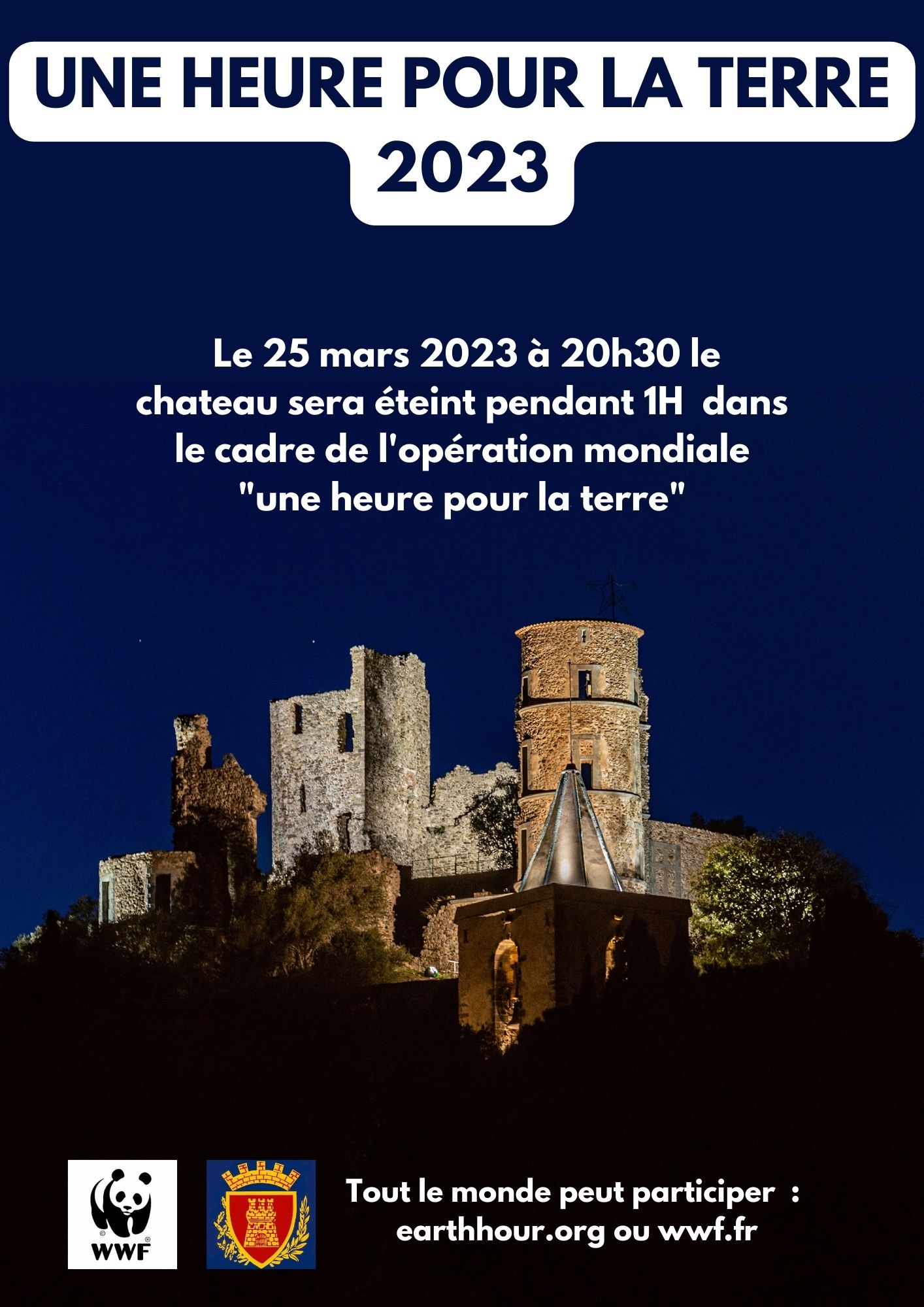 Samedi 25 mars 2023 - Une heure pour la terre 