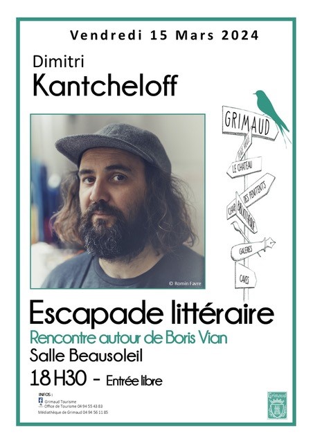 Vendredi 15 mars 2024 - Escapade littéraire avec Dimitri KANTCHELOFF