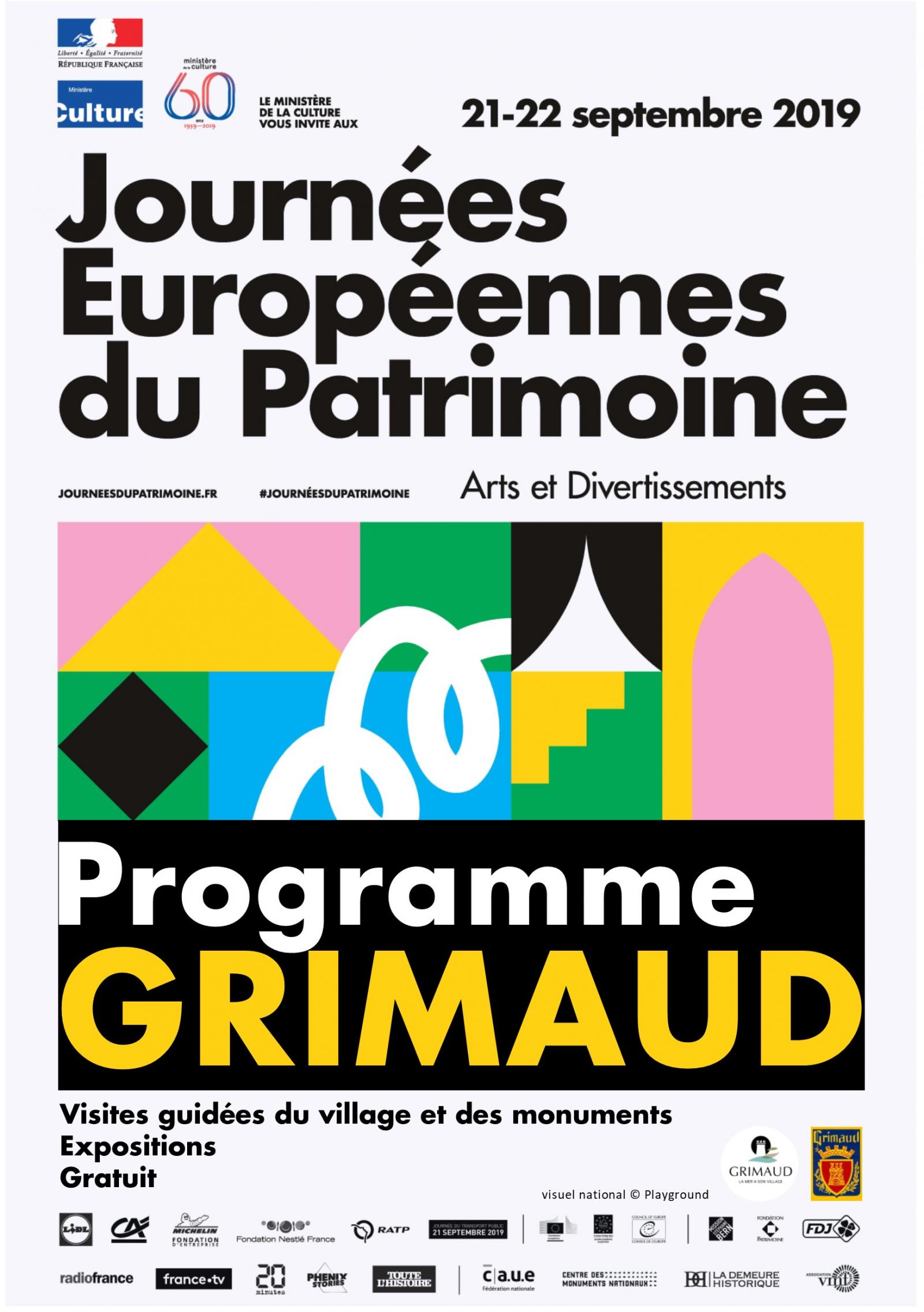 21-22 Septembre 2019 : Journées européennes du Patrimoine 