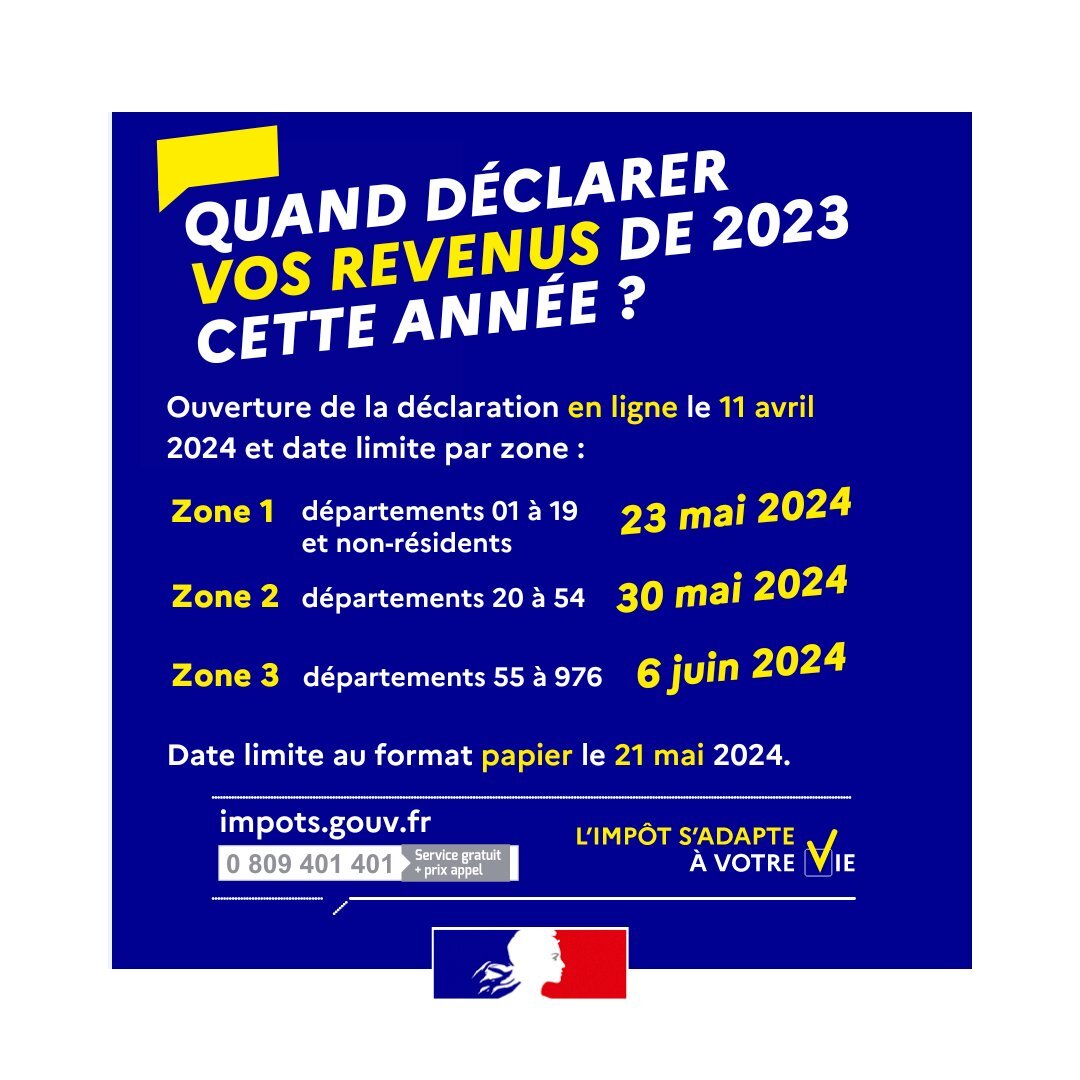 Campagne 2024  de déclaration des revenus - Aide de la Commune  