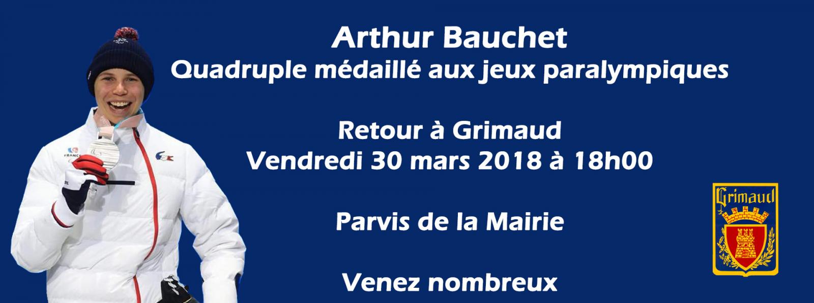 Événement : Retour à Grimaud d'Arthur Bauchet - Vendredi 30 mars 2018 à 18h00