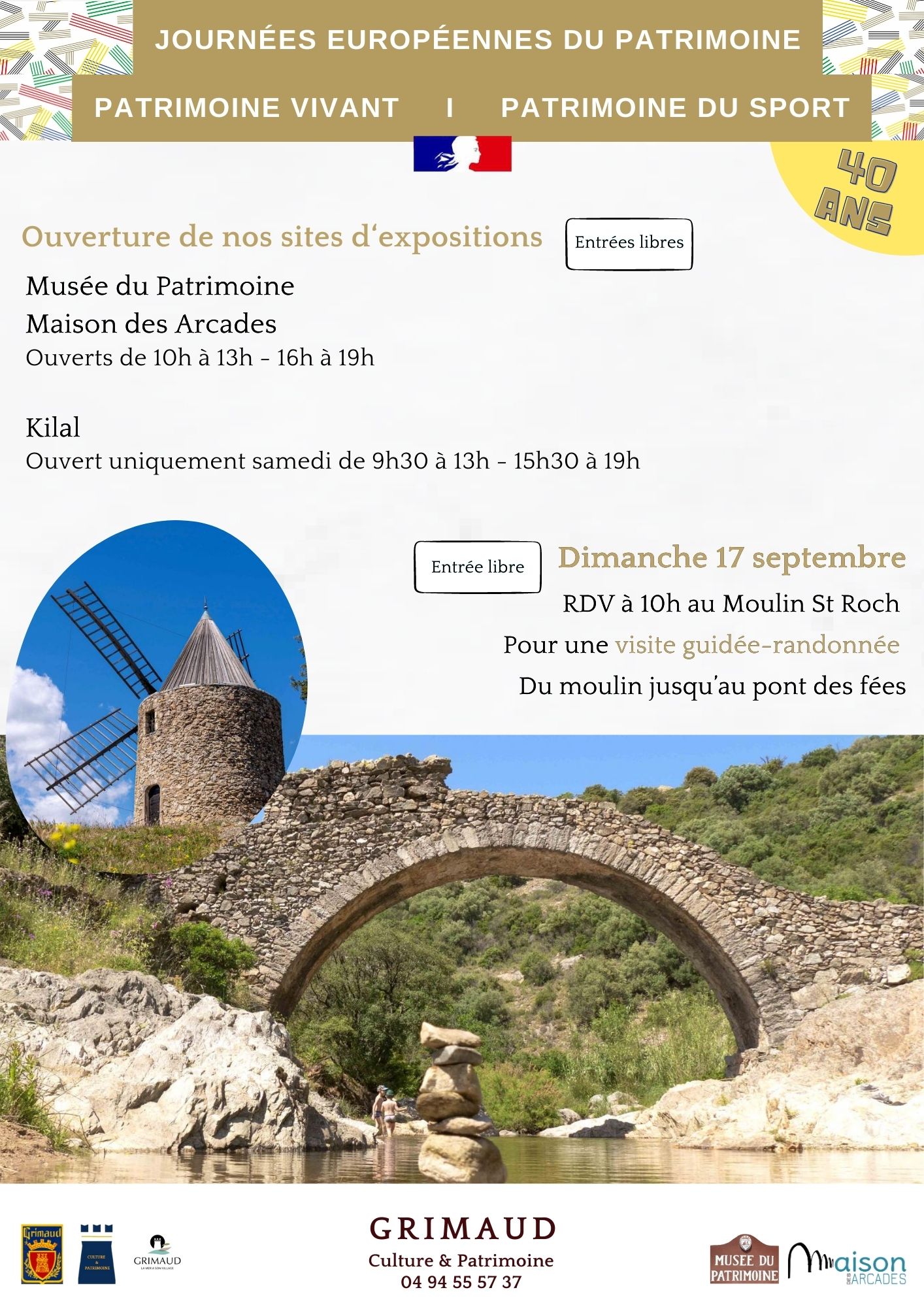 Du 16 au 17 septembre 2023 - Journées européennes du patrimoine