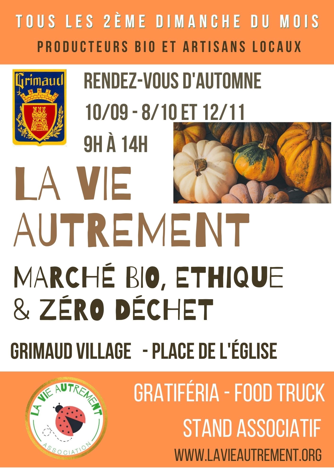 Dimanche 10 septembre 2023 - marché bio place de l'église