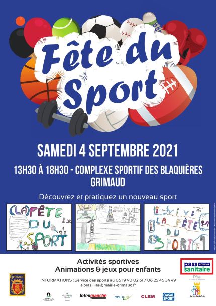 Samedi 4 septembre 2021 : fête du sport 