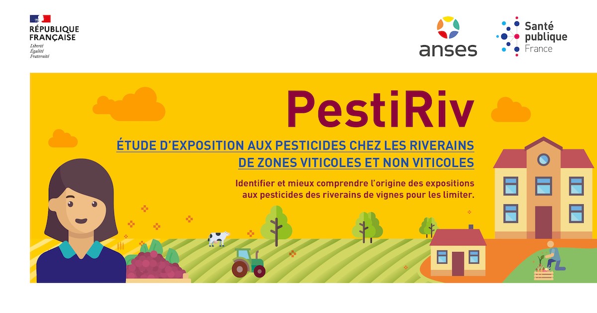PestiRiv : Etude nationale pour comprendre l’exposition aux pesticides des personnes vivant près de cultures viticole