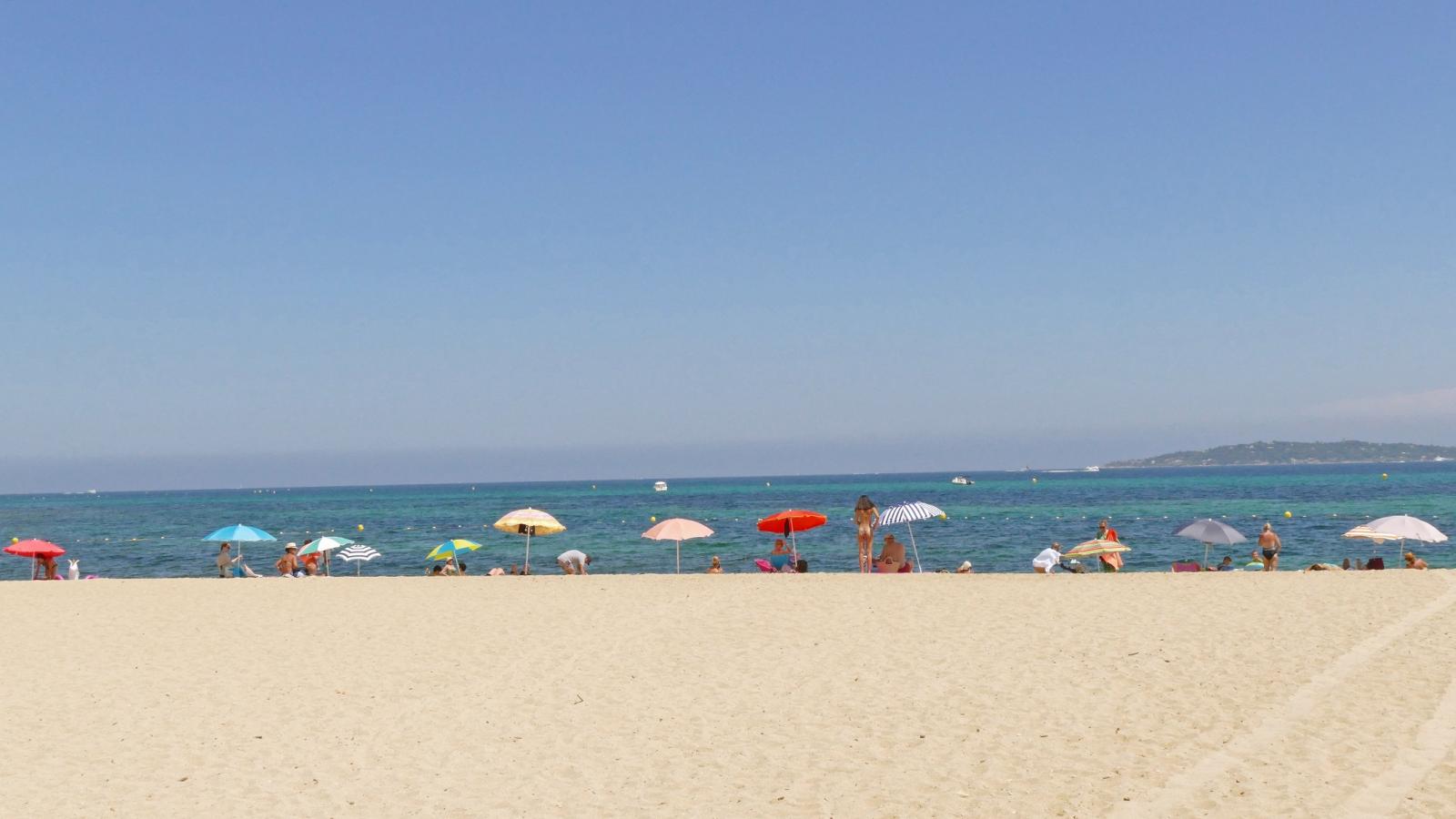 Open beaches in the town