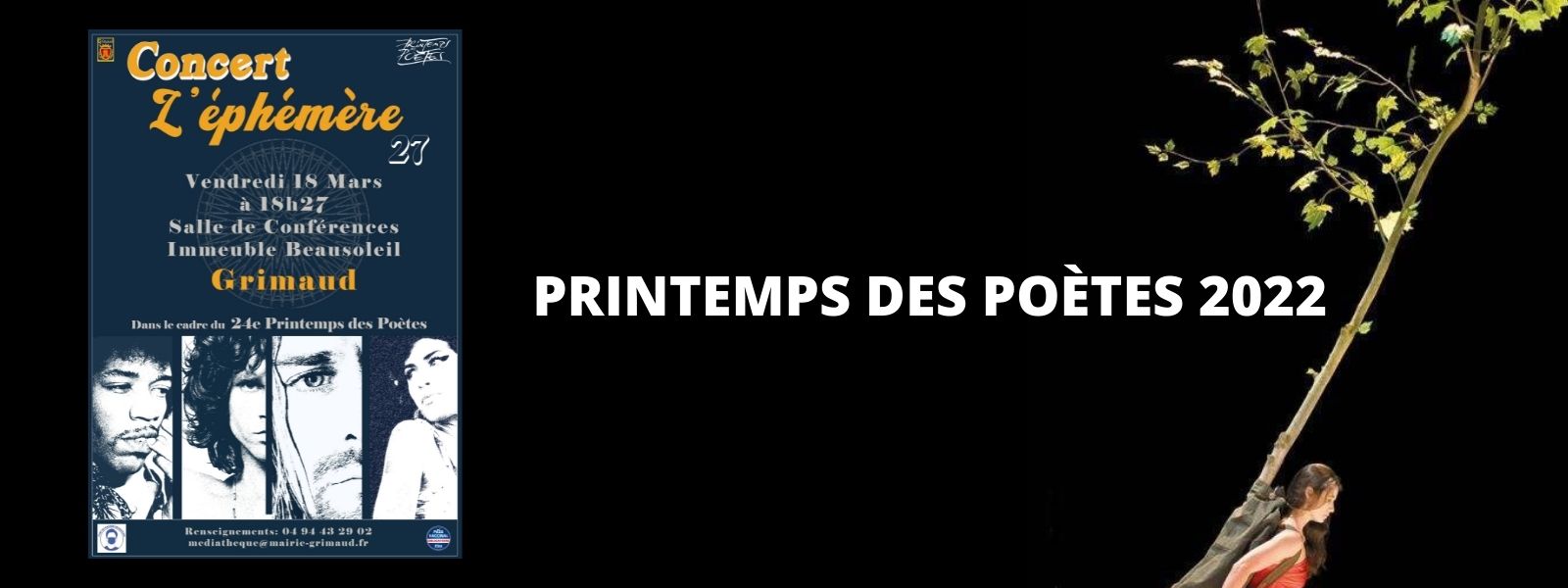 Vendredi 18 mars 2022 : Printemps des poètes concert « Ephémère 27 »