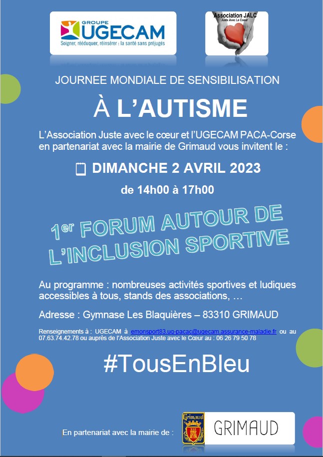 Dimanche 02 avril 2023 : 1er Forum de l'inclusion sportive pour les enfants en situation de handicap