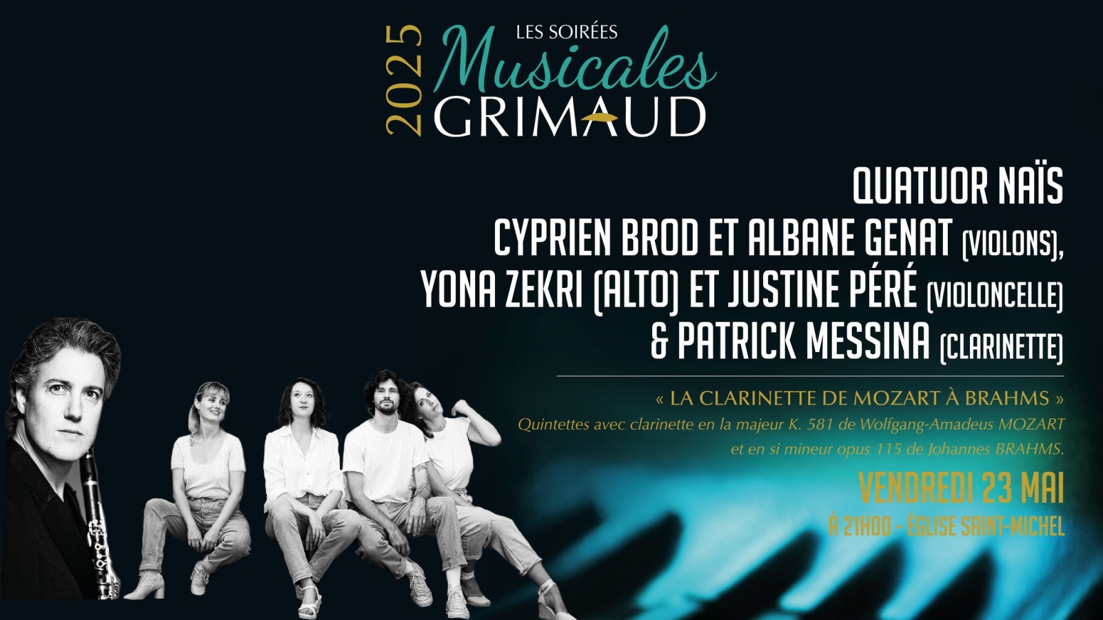 Friday 23 May - SMG : Quatuor Naïs & Patrick Messina