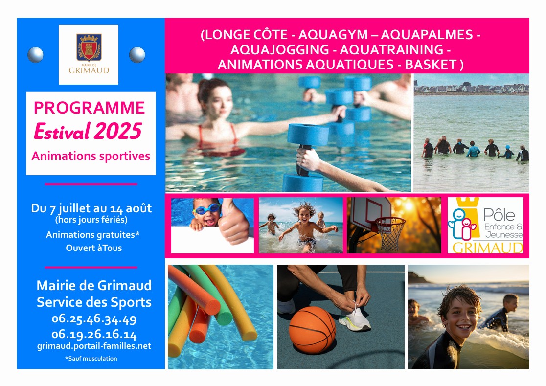 du 7 juillet au 14 août - Animations sportives estivales