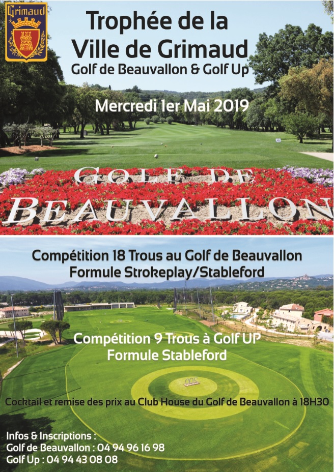 1st May 2019: 12th Trophy of the city of Grimaud (golf)
